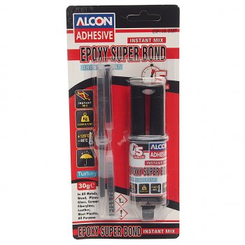 449 р. Клей эпоксидный двухкомпонентный прозрачный 30г шприц ALCON ALCON m-2313  с доставкой в г. Кемерово. Увеличить фотографию 1