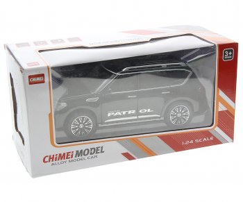 3 299 р. Модель автомобиля NISSAN Patrol 1:24 (свет, звук) металлическая NO NAME m 332-1  с доставкой в г. Кемерово. Увеличить фотографию 1