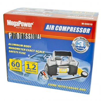 3 399 р. Компрессор автомобильный 60лмин. 10атм. 50А 12V (дефлятор) MEGAPOWER MEGAPOWER-AUTOMOTIVE m-55010  с доставкой в г. Кемерово. Увеличить фотографию 4