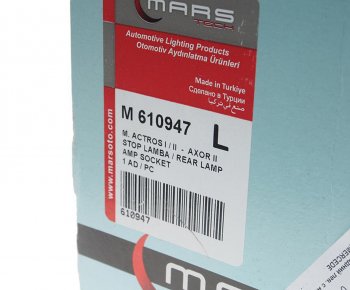 3 099 р. Фонарь задний MERCEDES Actros левый (525х140мм) АМР разъем сбоку MARS TECH MARS TECH m610947  с доставкой в г. Кемерово. Увеличить фотографию 4
