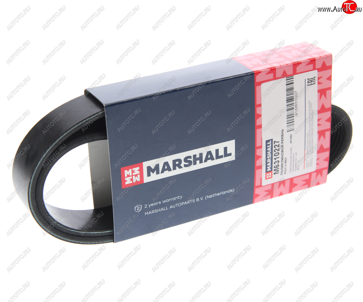899 р. Ремень приводной поликлиновой 8PK880 MARSHALL MARSHALL m6310227  с доставкой в г. Кемерово