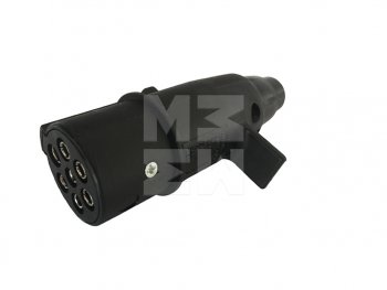 439 р. Разъем электрический прицепа ISO 1185 Type N 7-полюсный (вилка пластик) MARSHALL MARSHALL m7341001  с доставкой в г. Кемерово. Увеличить фотографию 5
