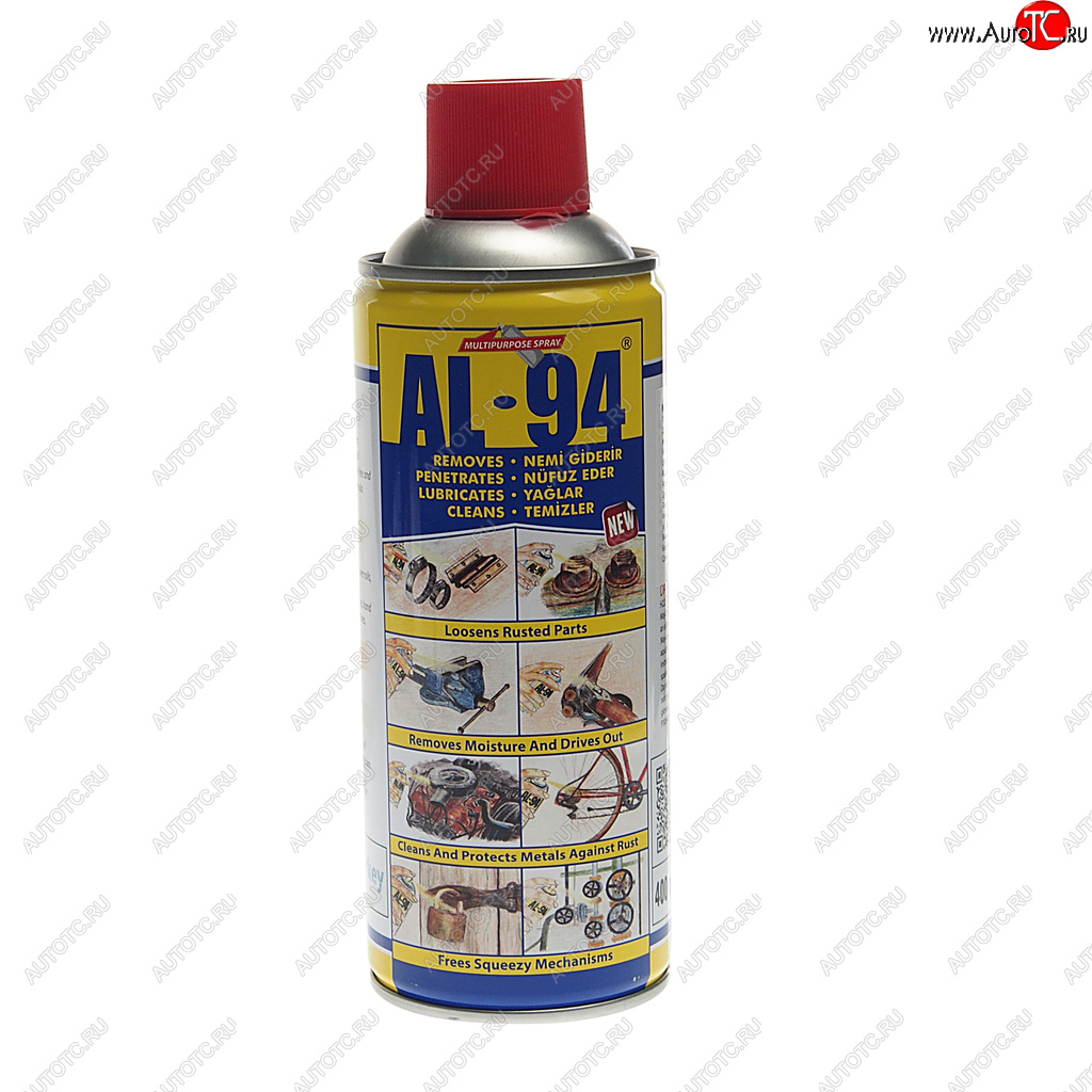 369 р. Смазка универсальная проникающая AL-94 400мл аэрозоль ALCON ALCON m-7705  с доставкой в г. Кемерово