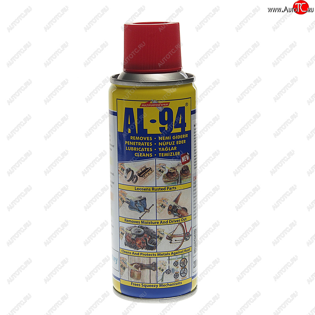 243 р. Смазка универсальная проникающая AL-94 200мл аэрозоль ALCON ALCON m-7706  с доставкой в г. Кемерово