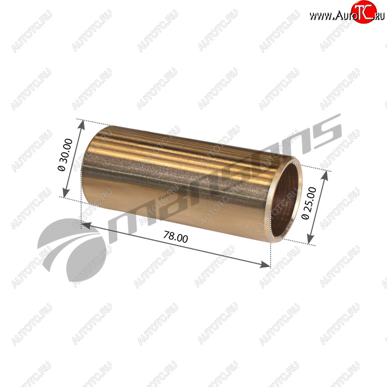 399 р. Втулка MAN M90 рессоры передней (25х30х78) MANSONS MANSONS m78-3025  с доставкой в г. Кемерово