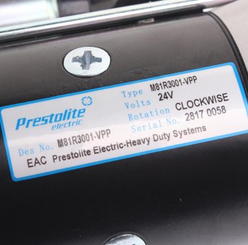 18 549 р. Стартер ГАЗ,ПАЗ,FOTON дв.CUMMINS ISF3.8 24В z=10 4.5кВт PRESTOLITE PRESTOLITE m81r3001-vpp PRESTOLITE m81r3001-vpp  с доставкой в г. Кемерово. Увеличить фотографию 3