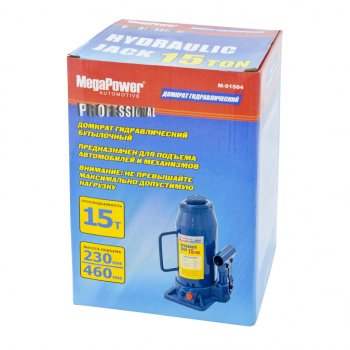 3 399 р. Домкрат бутылочный 15т 230-460мм с клапаном MEGAPOWER MEGAPOWER-AUTOMOTIVE m-91504  с доставкой в г. Кемерово. Увеличить фотографию 2