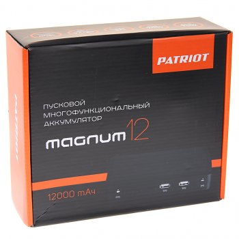 8 999 р. Устройство пусковое 12V 400A 12000мАч (power bank) PATRIOT PATRIOT magnum 12  с доставкой в г. Кемерово. Увеличить фотографию 5