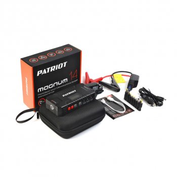 11 949 р. Устройство пусковое 12V 600A 14000мАч (power bank) PATRIOT PATRIOT magnum 14  с доставкой в г. Кемерово. Увеличить фотографию 5