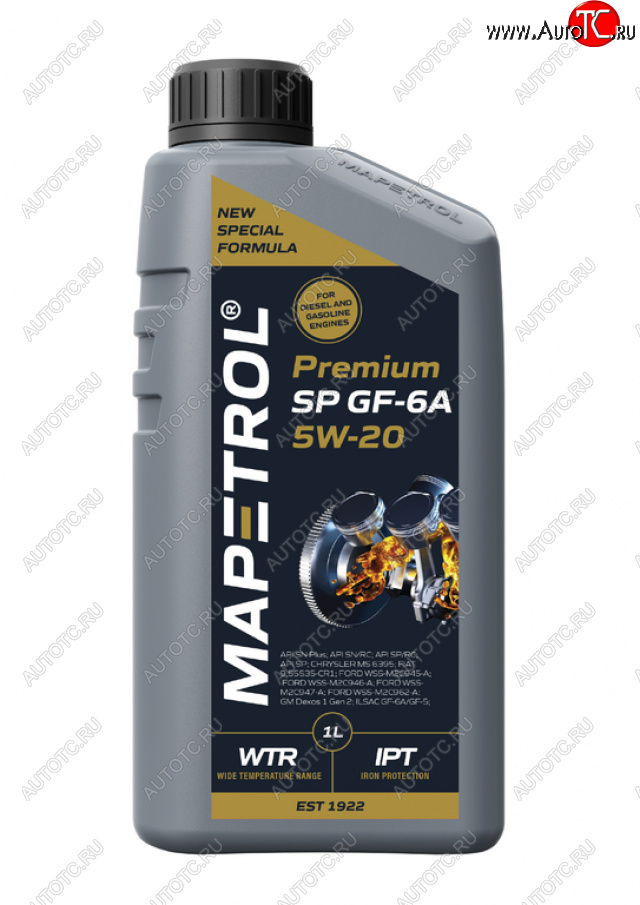 1 199 р. Масло моторное PREMIUM SP GF-6A 5W20 синт.1л MAPETROL MAPETROL map0015  с доставкой в г. Кемерово