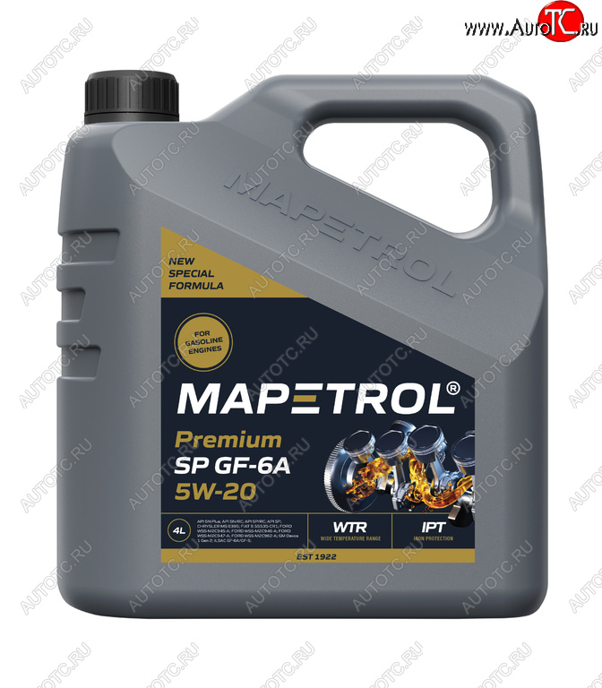4 599 р. Масло моторное PREMIUM SP GF-6A 5W20 синт.4л MAPETROL MAPETROL map0016  с доставкой в г. Кемерово