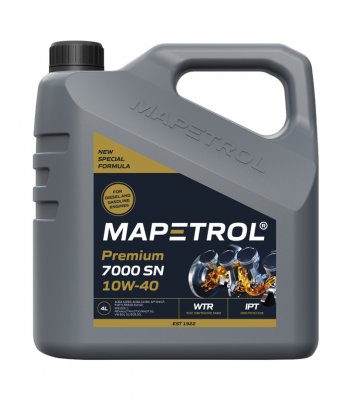 3 589 р. Масло моторное PREMIUM 7000 SN 10W40 п/синт.4л MAPETROL MAPETROL map0022 MAPETROL map0022  с доставкой в г. Кемерово. Увеличить фотографию 1