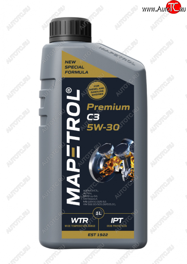 1 239 р. Масло моторное PREMIUM C3 5W30 синт.1л MAPETROL MAPETROL map0025  с доставкой в г. Кемерово