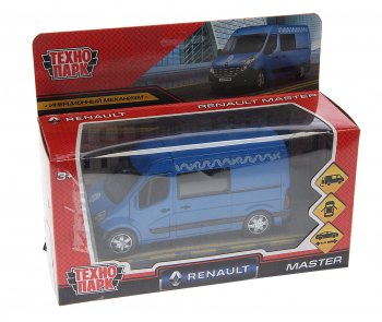 1 399 р. Модель автомобиля RENAULT Master металлическая ТЕХНОПАРК ТЕХНОПАРК master-14mos-bu  с доставкой в г. Кемерово. Увеличить фотографию 1