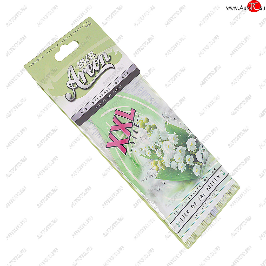 125 р. Ароматизатор подвесной пластина (ландыш) Mon XXL AREON AREON max03  с доставкой в г. Кемерово