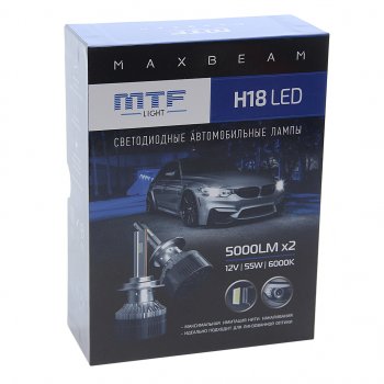 6 799 р. Лампа светодиодная 12V H18 PY26d-1 (2шт.) MTF MTF mb18k6  с доставкой в г. Кемерово. Увеличить фотографию 4