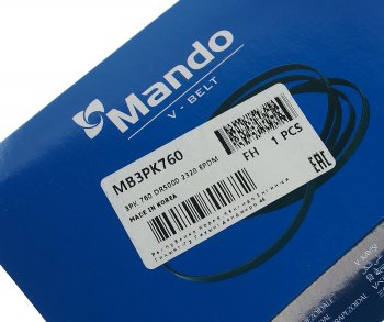 107 р. Ремень приводной поликлиновой 3PK760 TOYOTA Camry (V10) MANDO MANDO mb3pk760  с доставкой в г. Кемерово. Увеличить фотографию 3