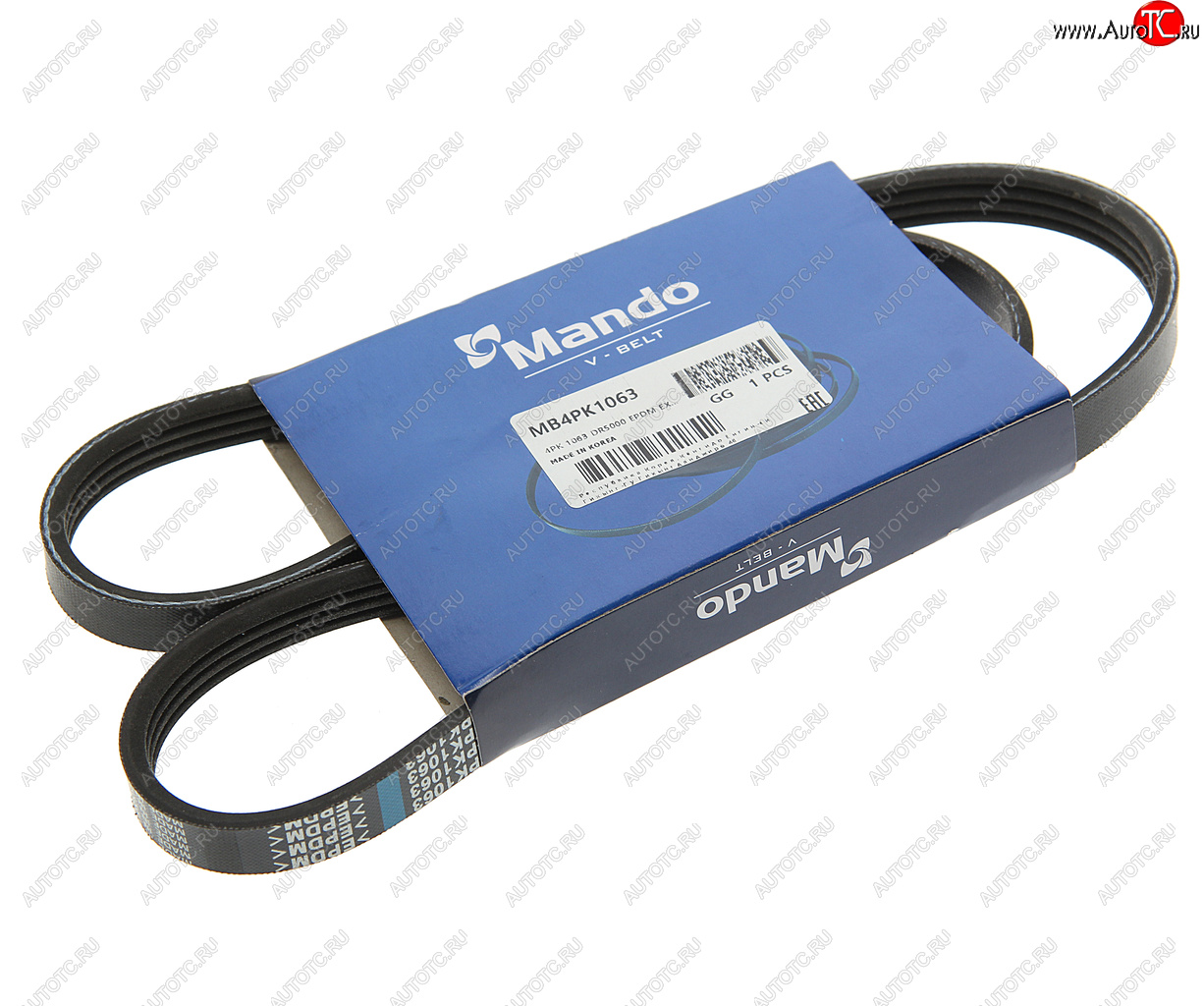 399 р. Ремень приводной поликлиновой 4PK1063 MANDO MANDO mb4pk1063  с доставкой в г. Кемерово
