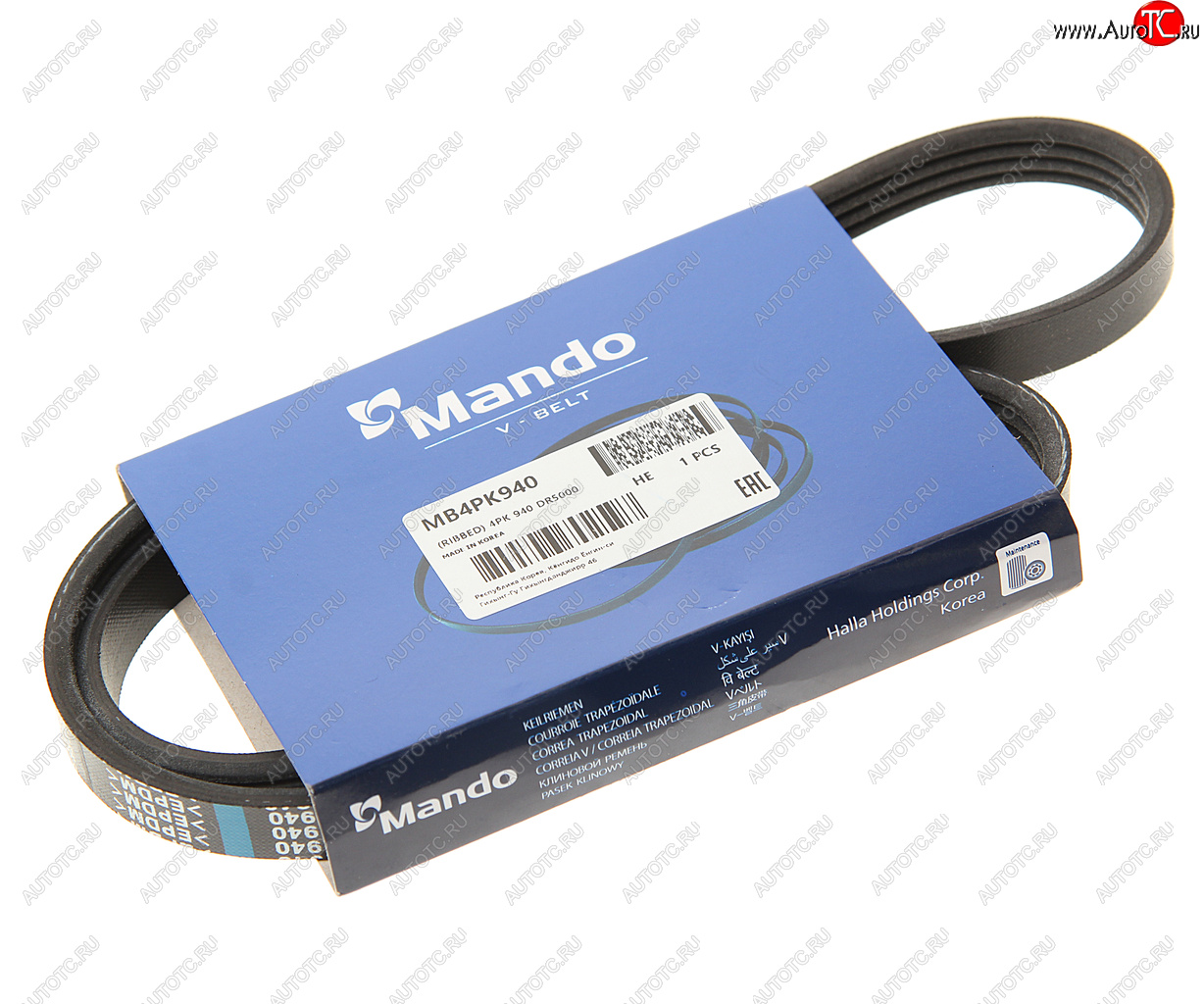 419 р. Ремень приводной поликлиновой 4PK940 KIA Spectra,Sephia,Shuma кондиционера MANDO MANDO mb4pk940  с доставкой в г. Кемерово