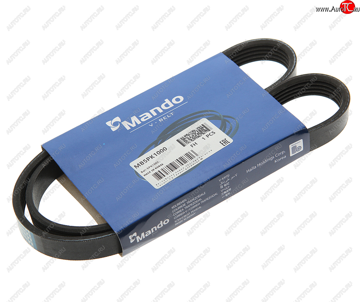 299 р. Ремень приводной поликлиновой 5PK1000 MANDO MANDO mb5pk1000  с доставкой в г. Кемерово
