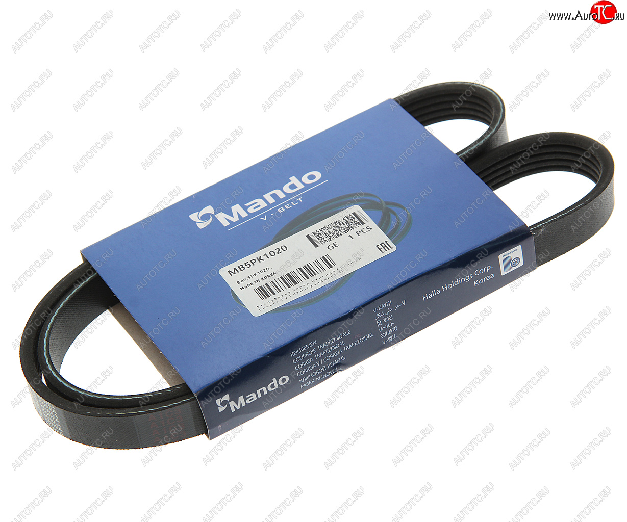 174 р. Ремень приводной поликлиновой 5PK1020 MANDO MANDO mb5pk1020  с доставкой в г. Кемерово