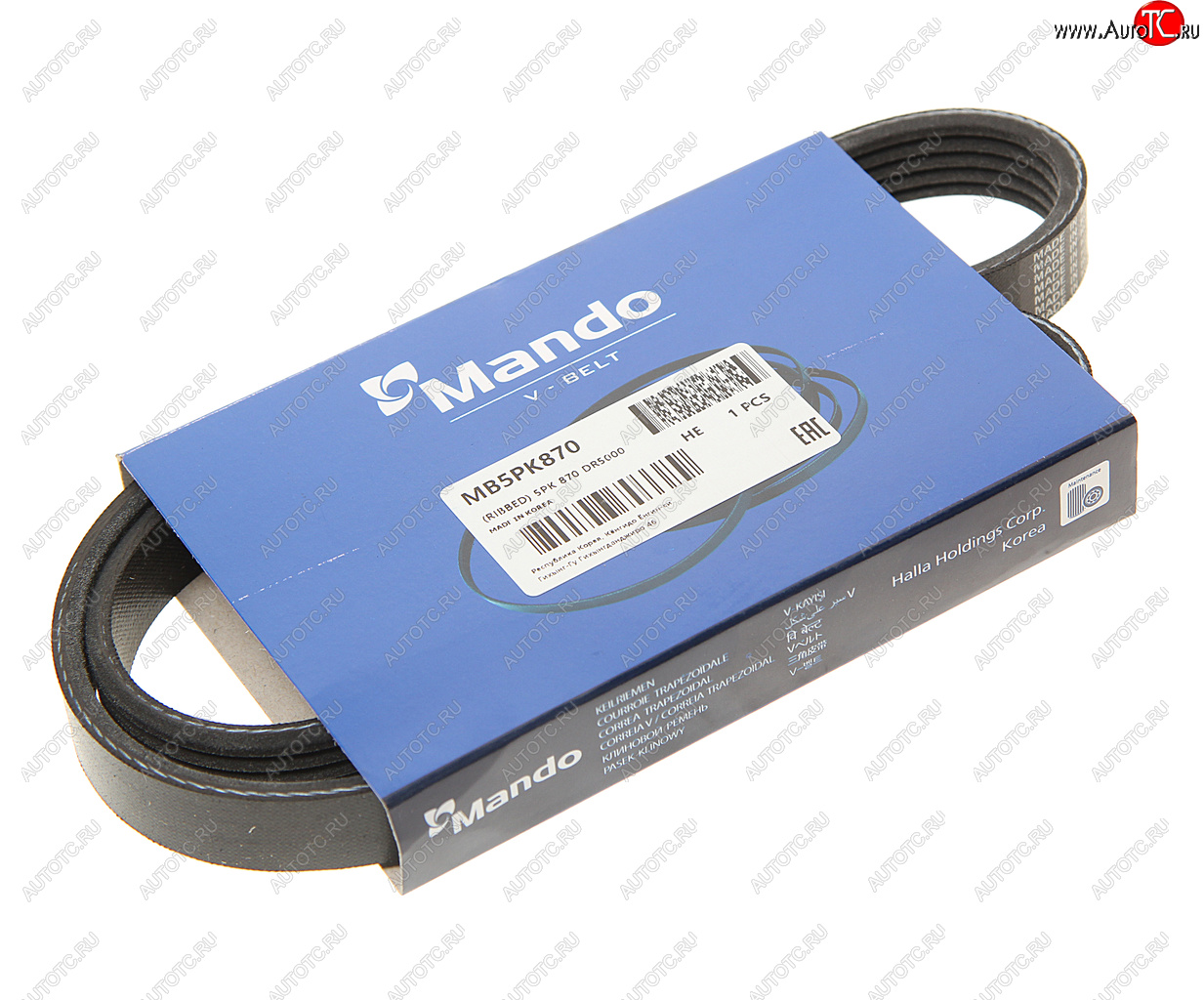 539 р. Ремень приводной поликлиновой 5PK870 DAEWOO Nexia (без ГУР) MANDO MANDO mb5pk870  с доставкой в г. Кемерово
