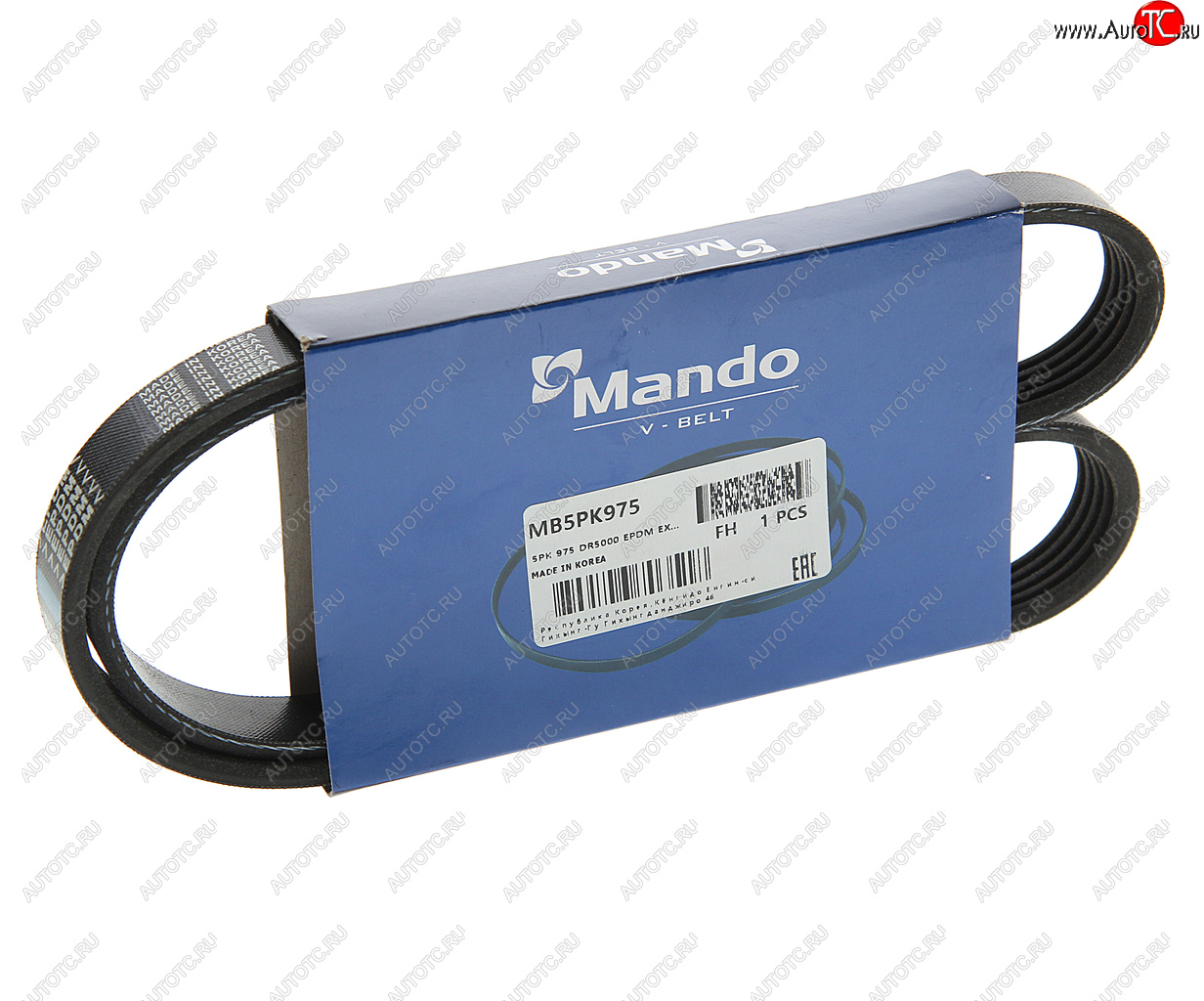 273 р. Ремень приводной поликлиновой 5PK975 MANDO MANDO mb5pk975  с доставкой в г. Кемерово