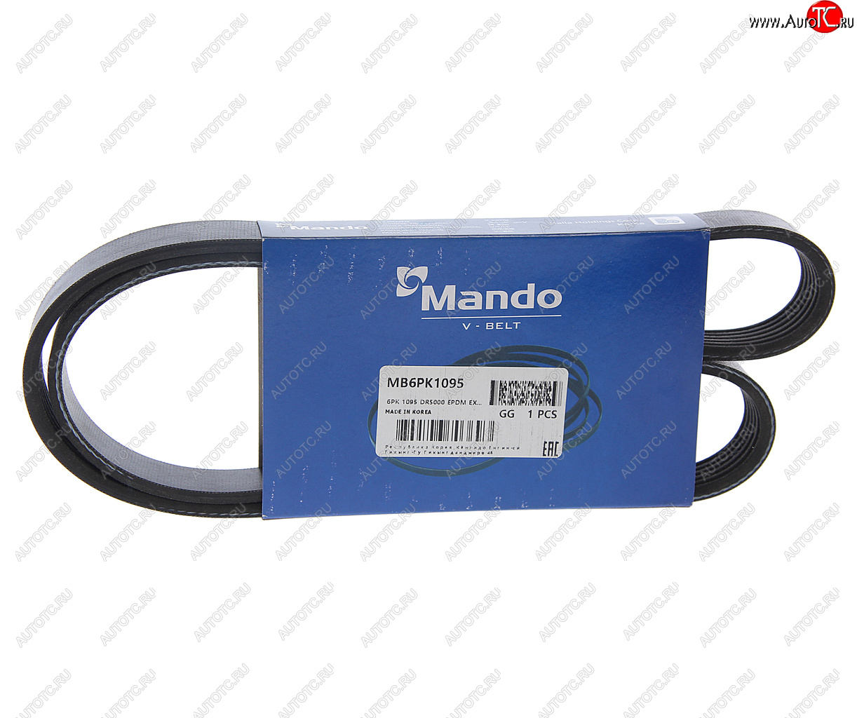 459 р. Ремень приводной поликлиновой 6PK1095 MANDO MANDO mb6pk1095  с доставкой в г. Кемерово