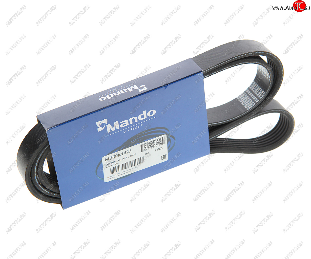 819 р. Ремень приводной поликлиновой 6PK1623 MANDO MANDO mb6pk1623  с доставкой в г. Кемерово