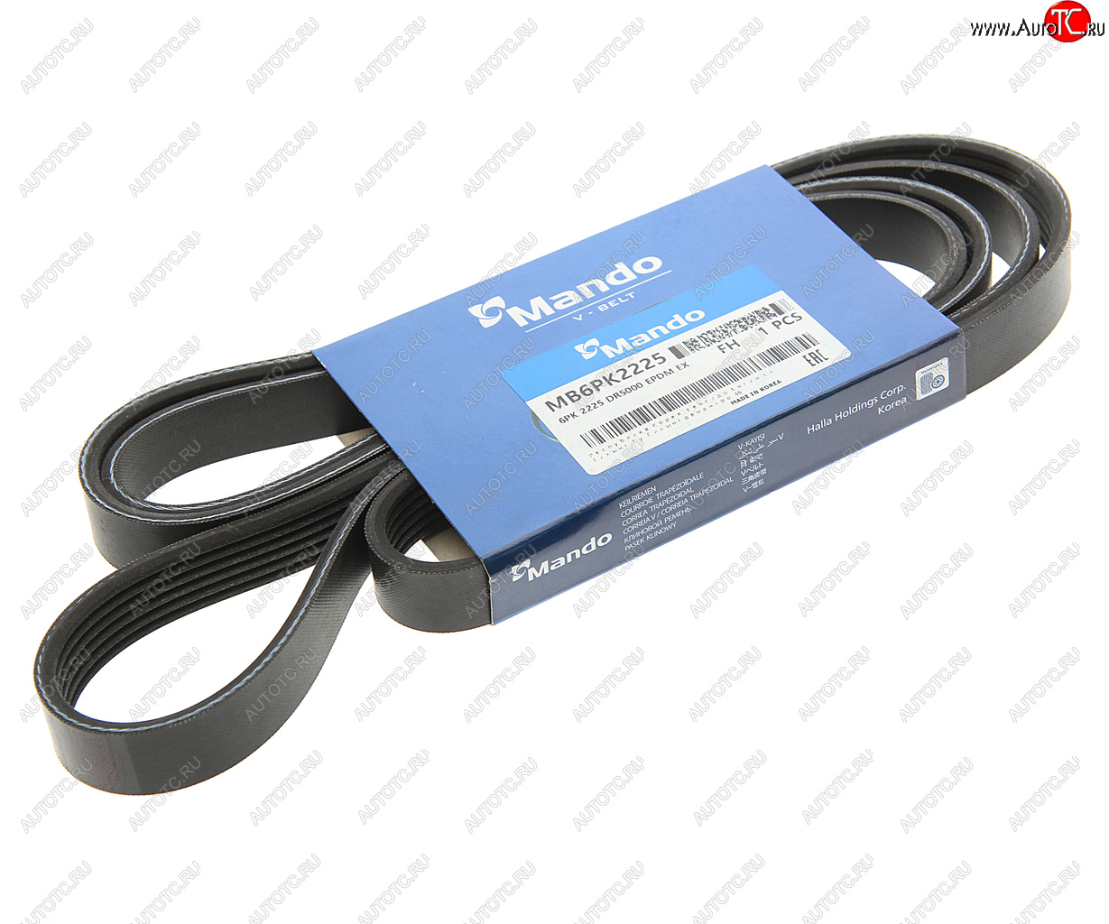 1 239 р. Ремень приводной поликлиновой 6PK2225 SSANGYONG Kyron (06-),Rexton (02-) (E2832) MANDO MANDO mb6pk2225  с доставкой в г. Кемерово