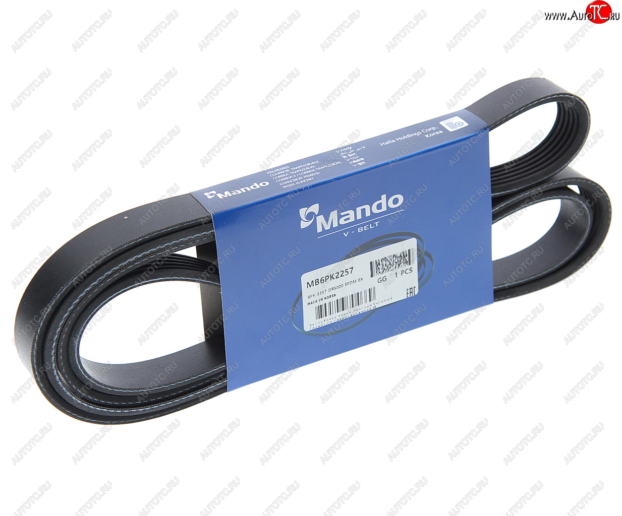 1 019 р. Ремень приводной поликлиновой 6PK2257 MANDO MANDO mb6pk2257  с доставкой в г. Кемерово