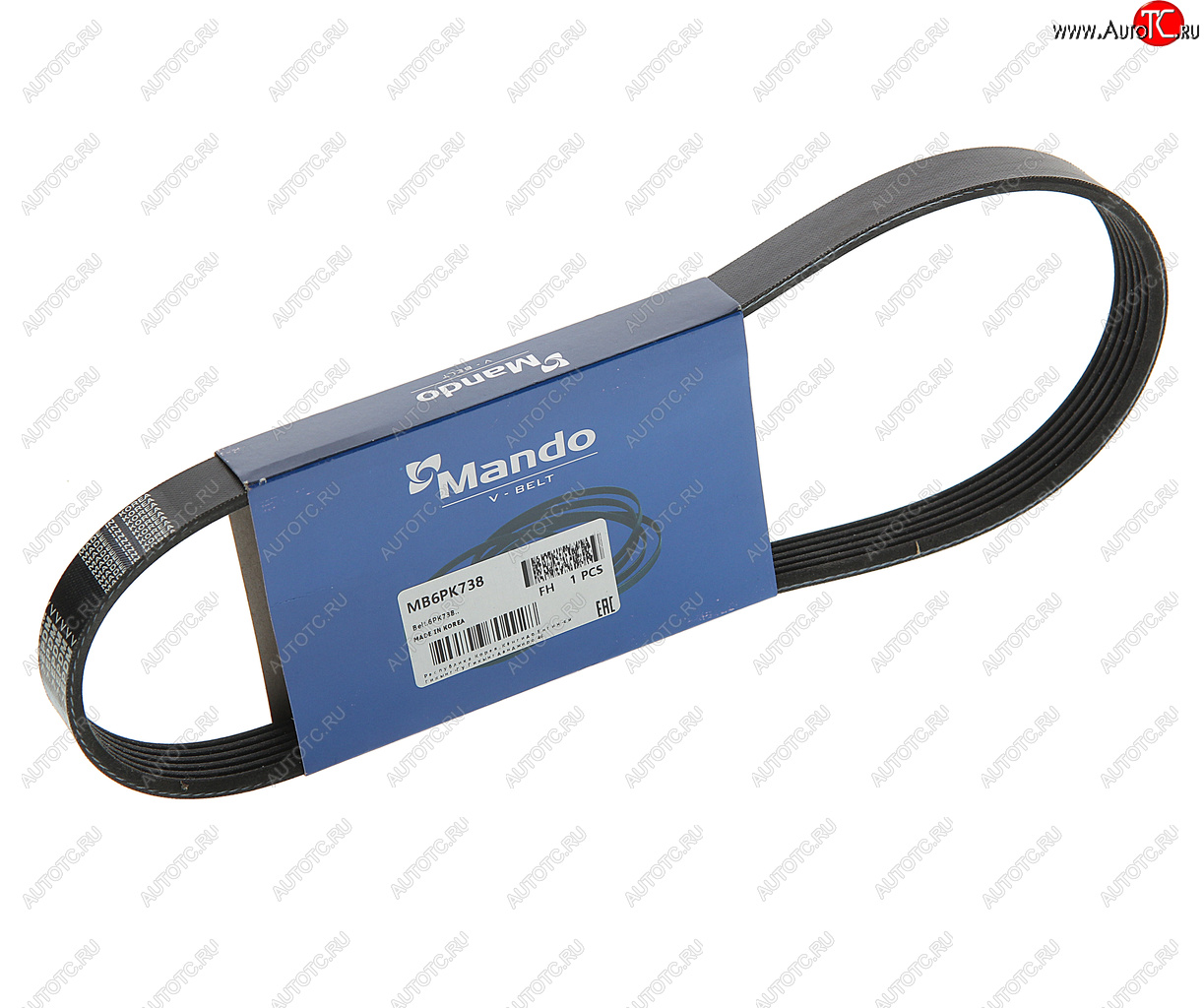 359 р. Ремень приводной поликлиновой 6PK738 MANDO MANDO mb6pk738  с доставкой в г. Кемерово