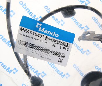 1 799 р. Датчик АБС KIA Rio (11-) колеса заднего левого MANDO MANDO mba010402  с доставкой в г. Кемерово. Увеличить фотографию 2