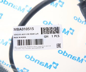 1 199 р. Датчик АБС KIA Mohave (16-) колеса заднего левого MANDO MANDO mba010515 MANDO mba010515  с доставкой в г. Кемерово. Увеличить фотографию 2