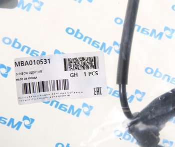 1 779 р. Датчик АБС HYUNDAI Porter 2 (17-) (2WD) колеса заднего левого MANDO MANDO mba010531 MANDO mba010531  с доставкой в г. Кемерово. Увеличить фотографию 2