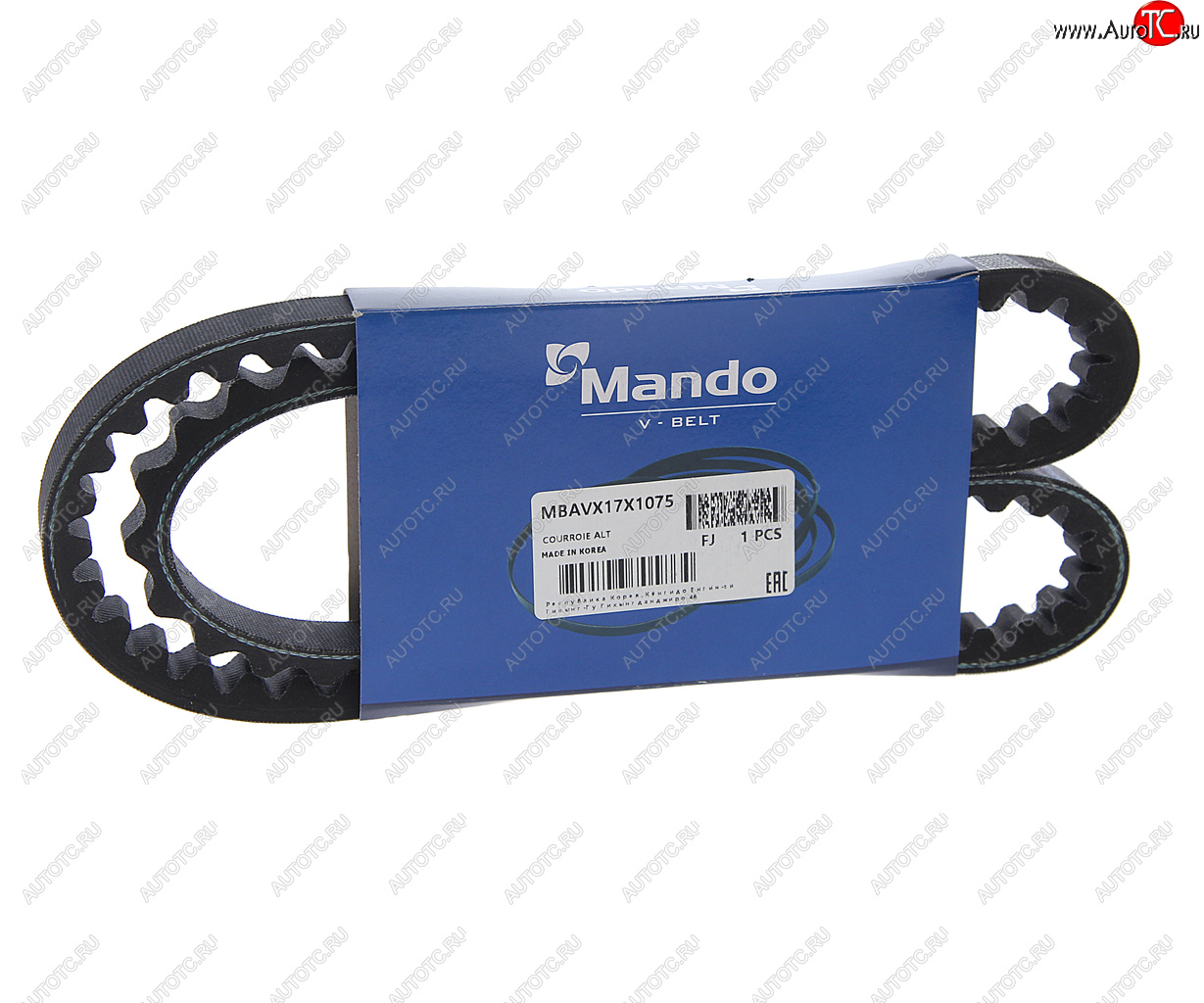 849 р. Ремень приводной клиновой 17х1075 MANDO MANDO mbavx17x1075  с доставкой в г. Кемерово