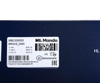 2 599 р. Диск тормозной HYUNDAI Elantra (06-),i30,ix35 KIA Ceed,Sportage (10-) задний (1шт.) MANDO MANDO mbc030033  с доставкой в г. Кемерово. Увеличить фотографию 4