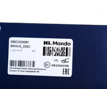 5 399 р. Диск тормозной HYUNDAI Starex H-1 (07-) передний (1шт.) MANDO MANDO mbc030081  с доставкой в г. Кемерово. Увеличить фотографию 6