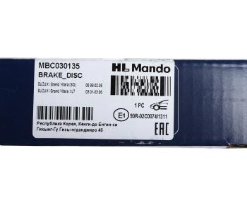 3 599 р. Диск тормозной SUZUKI Grand Vitara (-05) передний (1шт.) MANDO MANDO mbc030135  с доставкой в г. Кемерово. Увеличить фотографию 6
