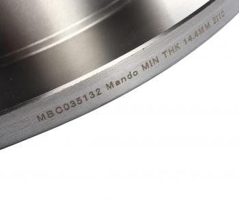 5 199 р. Диск тормозной MERCEDES G (W460,W461,W463) передний (1шт.) MANDO MANDO mbc035132 MANDO mbc035132  с доставкой в г. Кемерово. Увеличить фотографию 4
