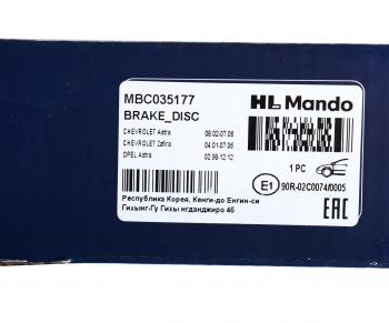 3 899 р. Диск тормозной OPEL Astra G,H,Zafira передний (1шт.) MANDO MANDO mbc035177 MANDO mbc035177  с доставкой в г. Кемерово. Увеличить фотографию 7