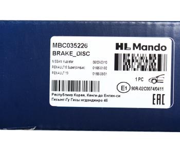 2 199 р. Диск тормозной RENAULT Megane (96-99),Kangoo (97-08) передний (1шт.) MANDO MANDO mbc035226  с доставкой в г. Кемерово. Увеличить фотографию 6