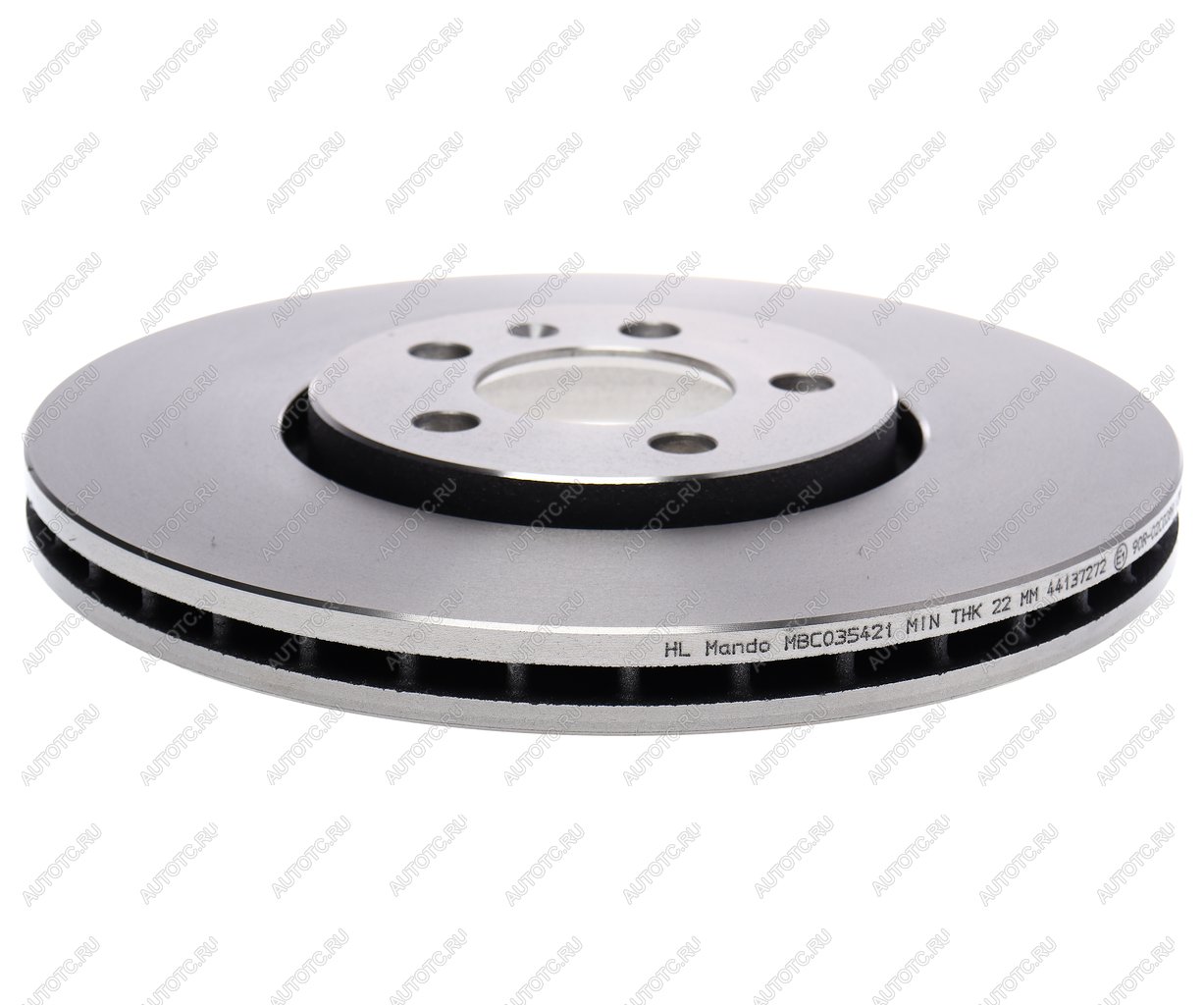 4 199 р. Диск тормозной VW Bora,Golf AUDI A1,A3 SEAT Cordoba SKODA Octavia передний (1шт.) MANDO MANDO mbc035421 MANDO mbc035421  с доставкой в г. Кемерово