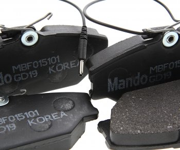 2 179 р. Колодки тормозные передние (4шт.) MANDO Renault Megane седан  дорестайлинг (2002-2006)  с доставкой в г. Кемерово. Увеличить фотографию 2