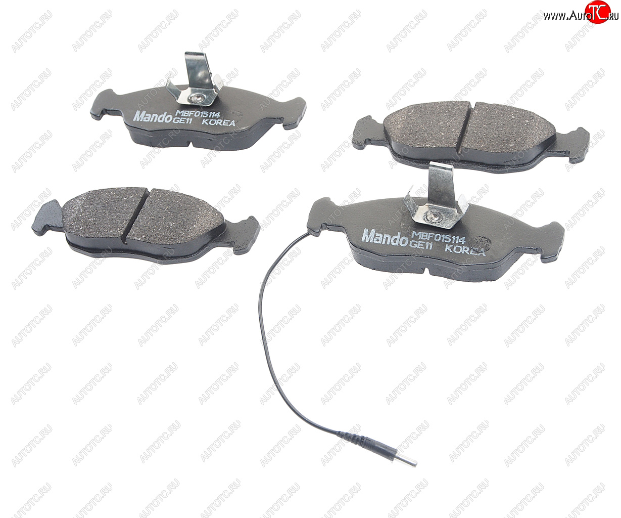 1 089 р. Колодки тормозные PEUGEOT 106,205,306 CITROEN Xsara,Saxo передние (4шт.) MANDO MANDO mbf015114 MANDO mbf015114  с доставкой в г. Кемерово