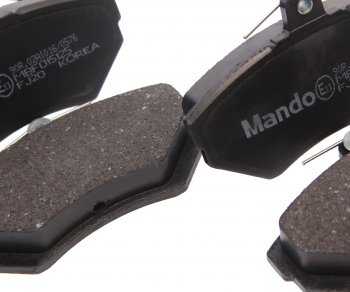 1 599 р. Колодки тормозные VW Passat B5 AUDI A4 передние (4шт.) MANDO MANDO mbf015125  с доставкой в г. Кемерово. Увеличить фотографию 2