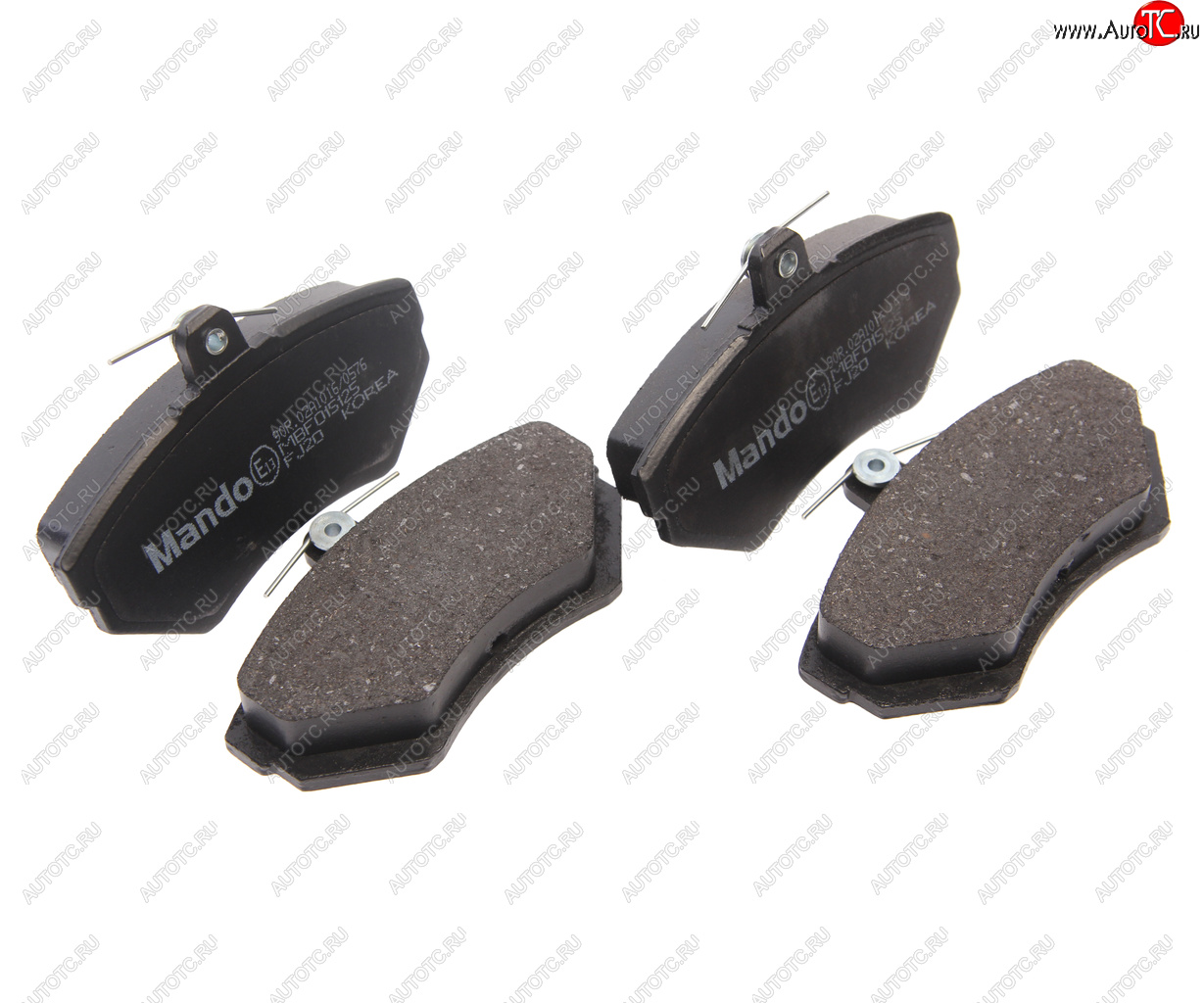 1 599 р. Колодки тормозные VW Passat B5 AUDI A4 передние (4шт.) MANDO MANDO mbf015125  с доставкой в г. Кемерово