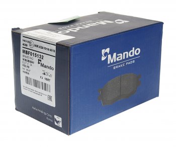 1 799 р. Колодки тормозные VOLVO S40,V40 MITSUBISHI Carisma передние (4шт.) MANDO MANDO mbf015132  с доставкой в г. Кемерово. Увеличить фотографию 2