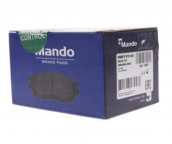 1 489 р. Колодки тормозные MERCEDES W202,W203,W209,W210,R171 CHRYSLER задние (4шт.) MANDO MANDO mbf015140 MANDO mbf015140  с доставкой в г. Кемерово. Увеличить фотографию 2