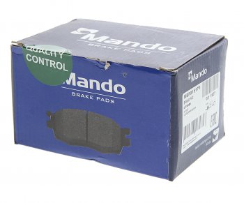 1 259 р. Колодки тормозные CITROEN C2,C3 (02-) (1.11.4) передние (4шт.) MANDO MANDO mbf015170  с доставкой в г. Кемерово. Увеличить фотографию 2